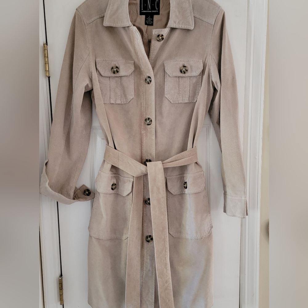 INC International Concepts Suede Coat